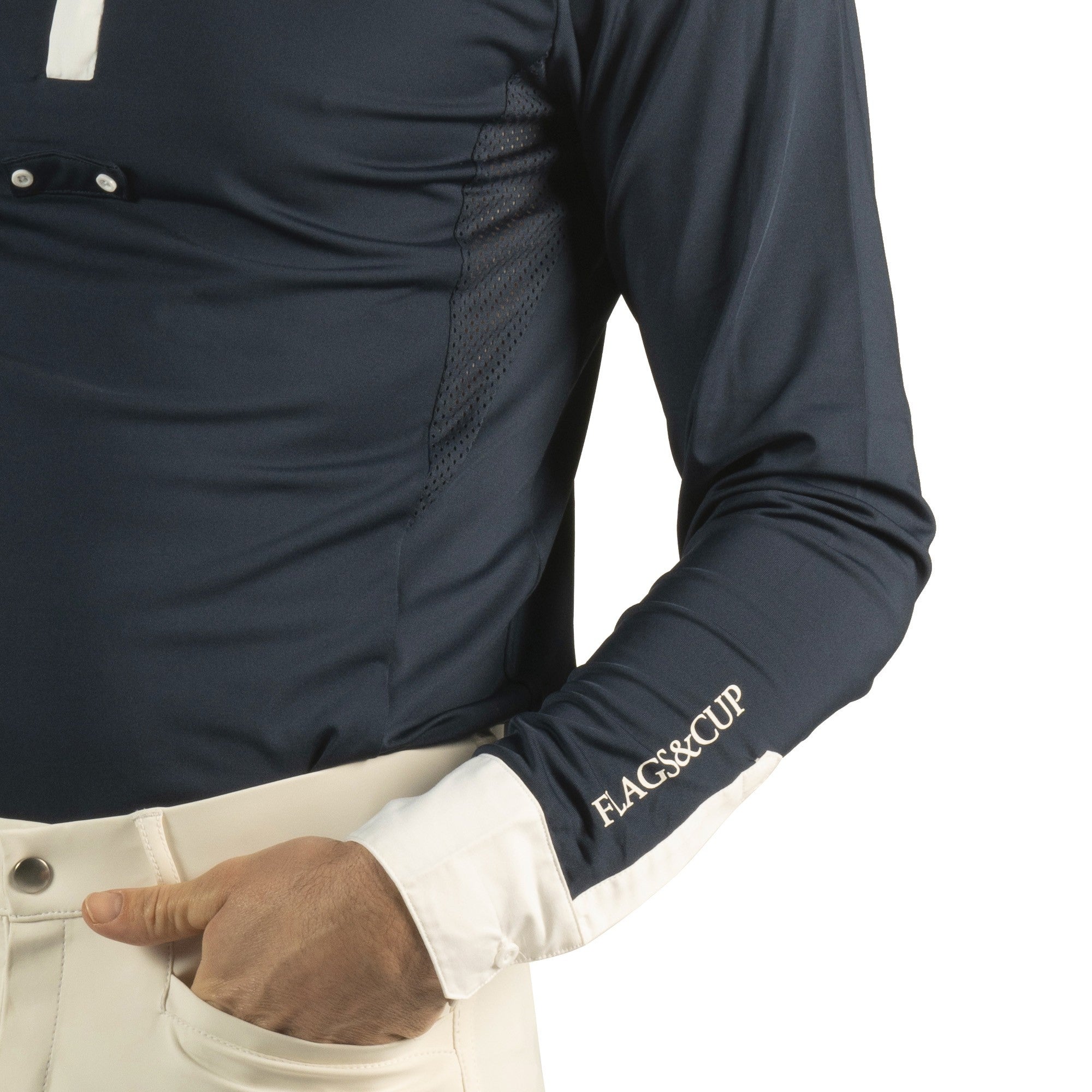 Polo flags&cup Bankso Manches Longues Homme