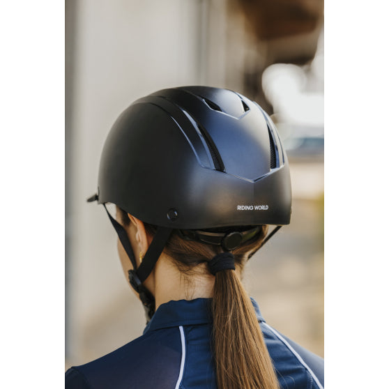 CASQUE EQUITATION TOPY NOIR RIDING WORLD
