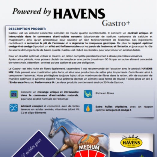 Granulés Gastro +20kg - Havens