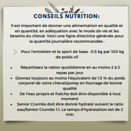 Granulés Senior Crumbs 17.5KG - Havens