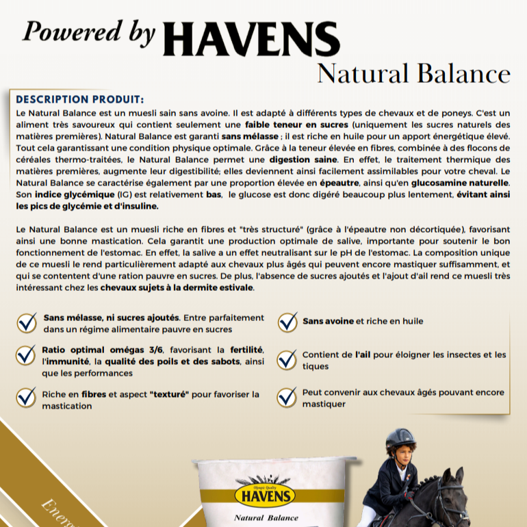 Floconnés Natural Balance 17.5KG - Havens