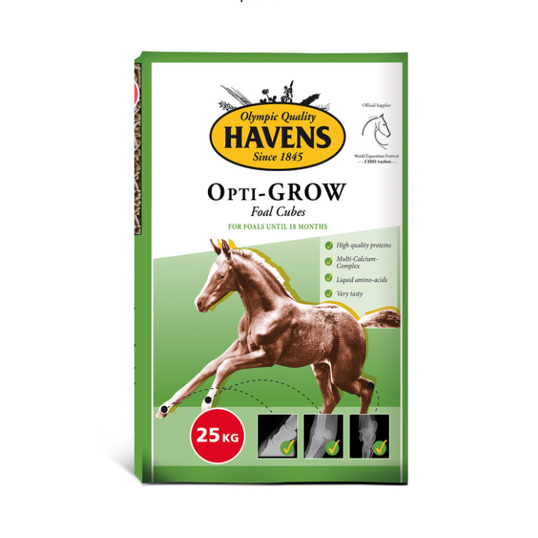 Granulés Foal-Cubes Opti-Grow 25KG - Havens