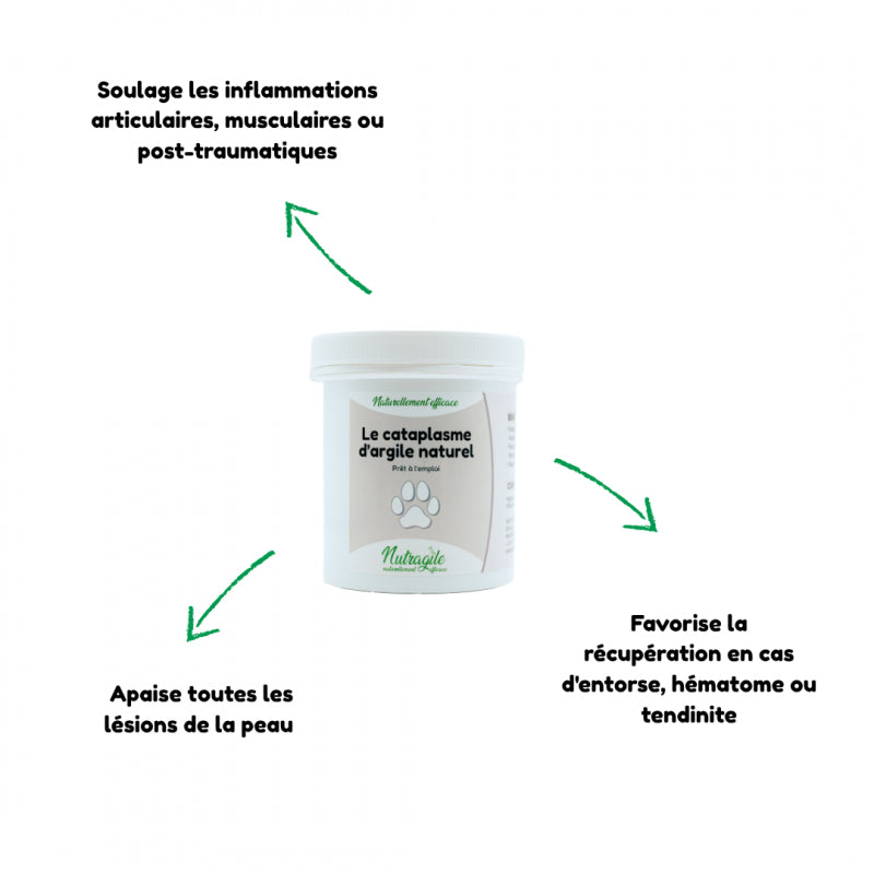 Cataplasme d'argile naturel - Nutragile Chien-Chat