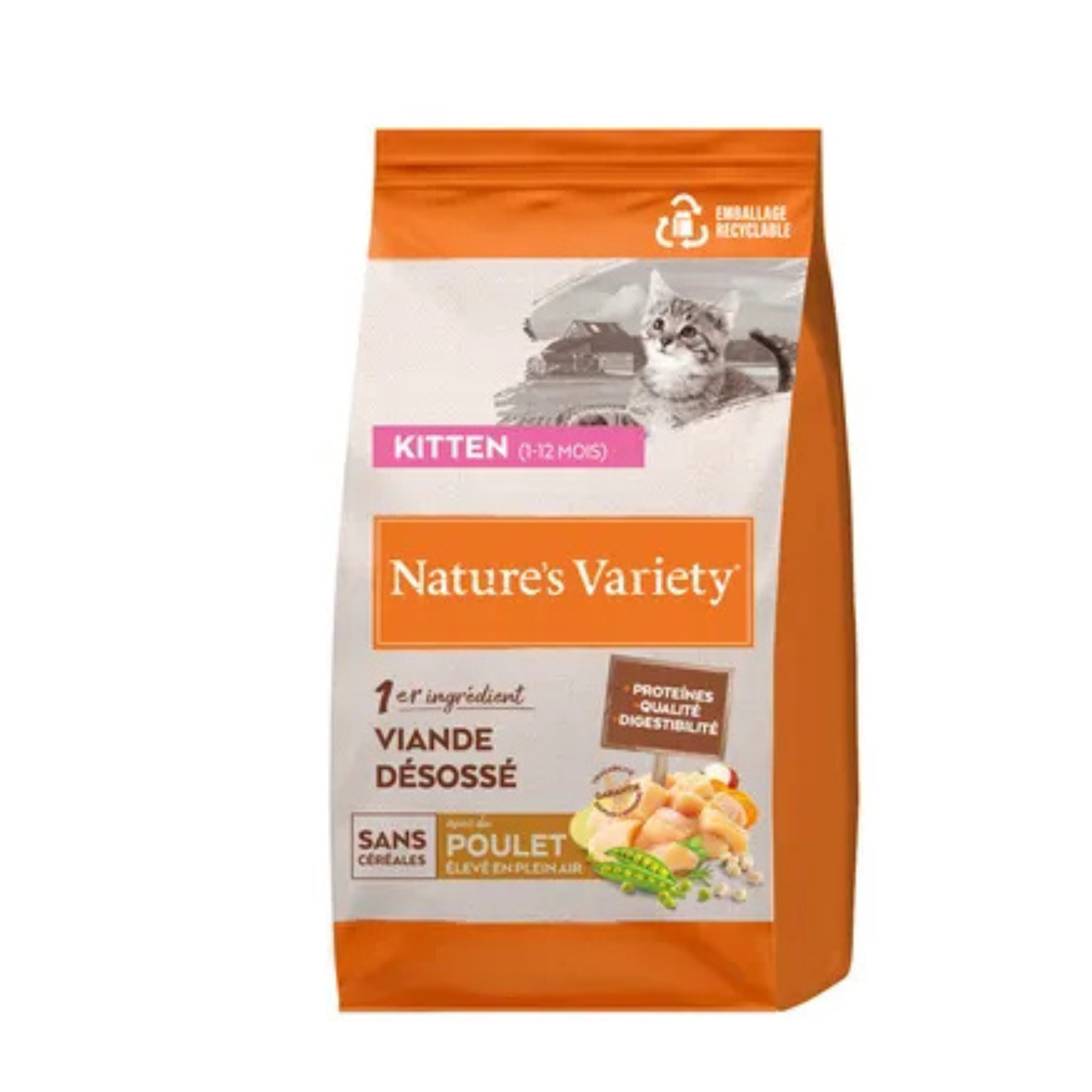 Croquettes pour Chaton Sans Céréales - Nature's Variety