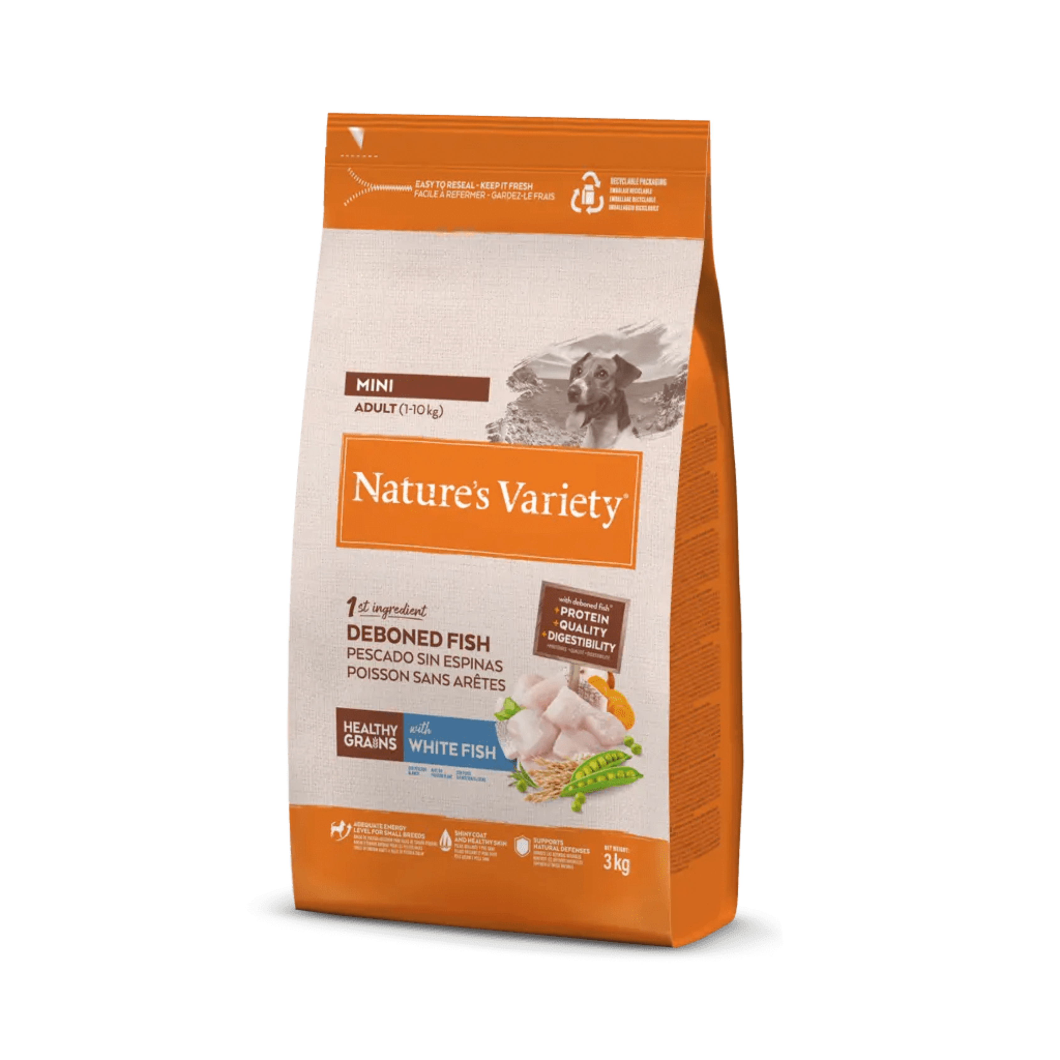 Croquettes pour Chien Adulte Céréales Saines Mini - Nature's Variety