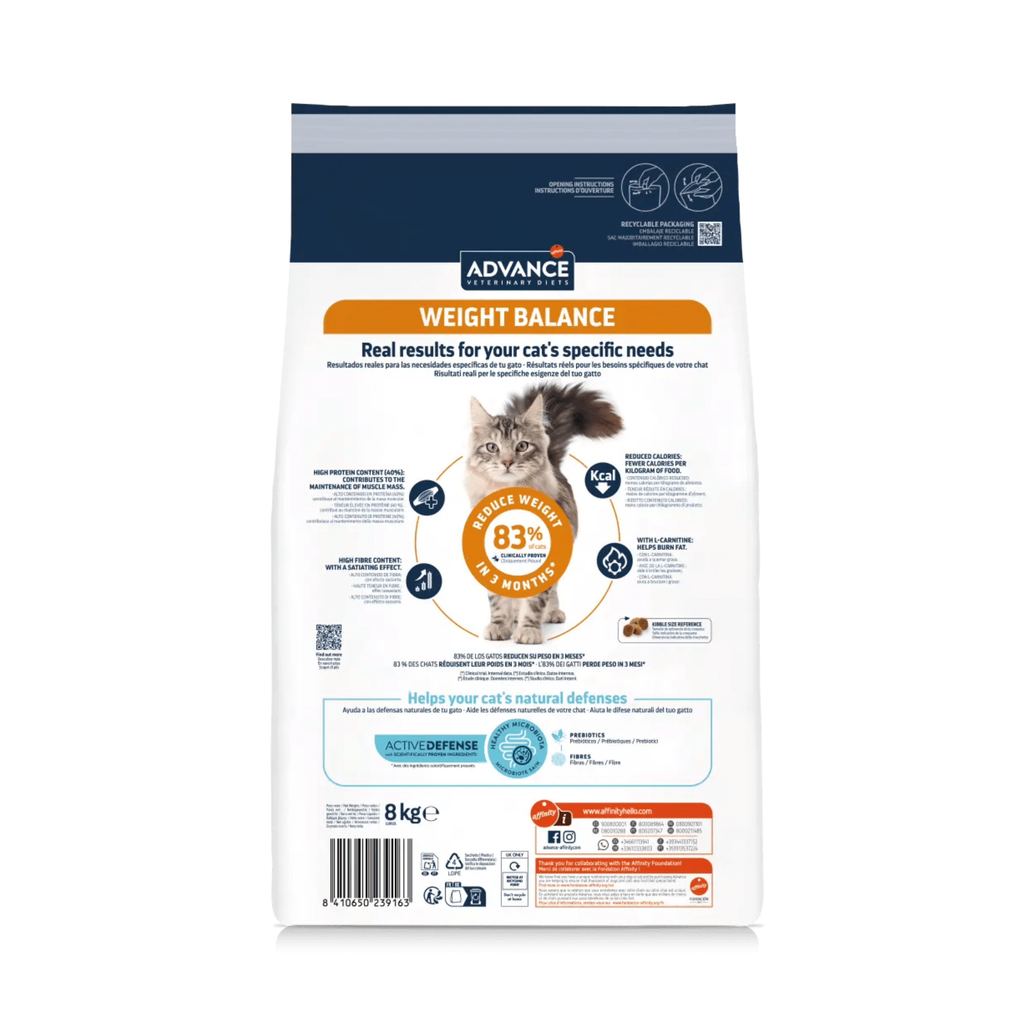 Croquettes Weight Balance pour Chat - Advance Vet