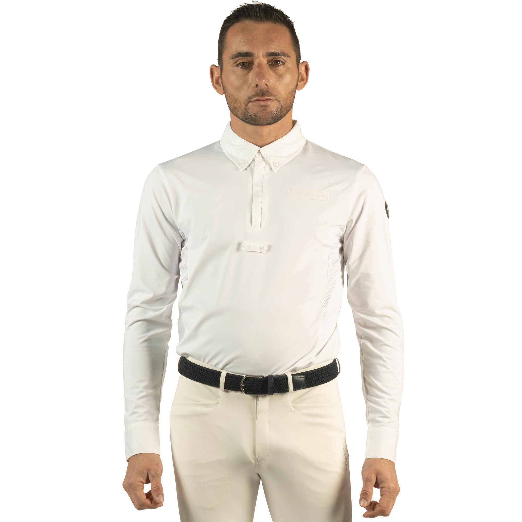 Polo flags&cup Bankso Manches Longues Homme