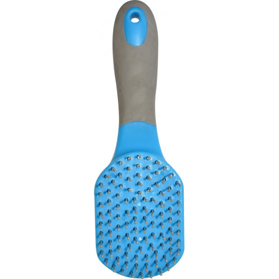 BROSSE À CRIN HIPPO-TONIC ANTIMICROBIEN BLEU/GRIS