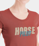 Tee Shirt Horse Pilot Team Shirt Femme