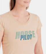 Tee Shirt Horse Pilot Team Shirt Femme