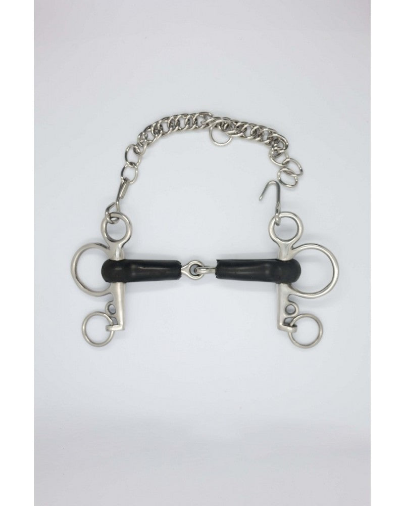 Mors Pelham caoutchouc - Harcour