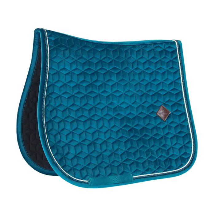 TAPIS DE SELLE  KENTUCKY VELVET JUMPING EMERAUDE