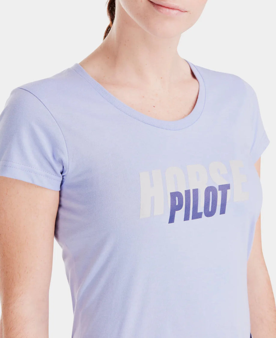 Tee Shirt Horse Pilot Team Shirt Femme