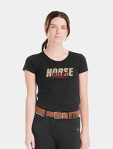 Tee Shirt Horse Pilot Team Shirt Femme