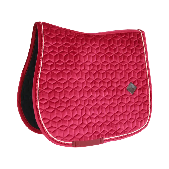 Tapis de selle kentucky Velvet Jumping Fushia