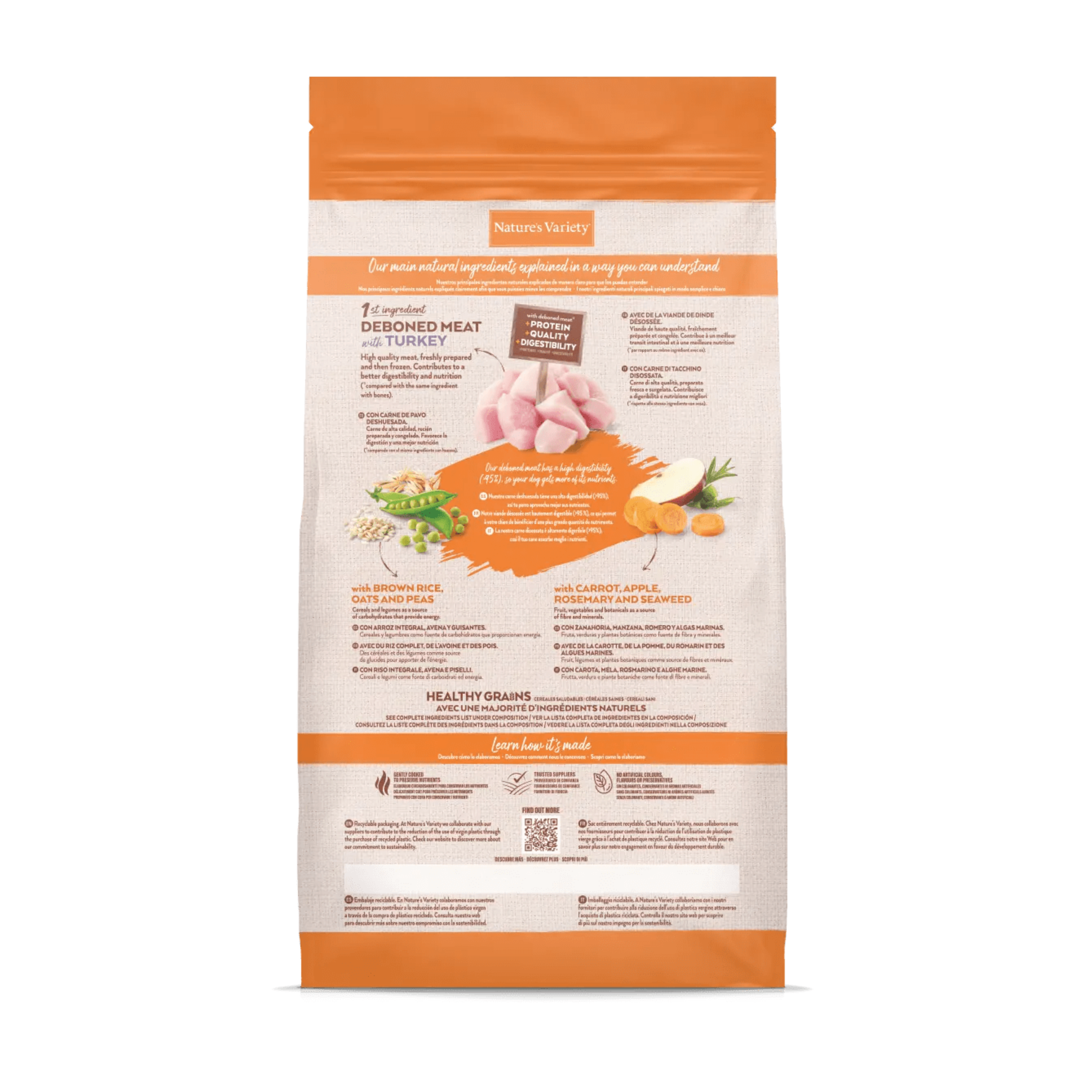 Croquettes pour Chien Adulte Céréales Saines Medium/Maxi - Nature's Variety