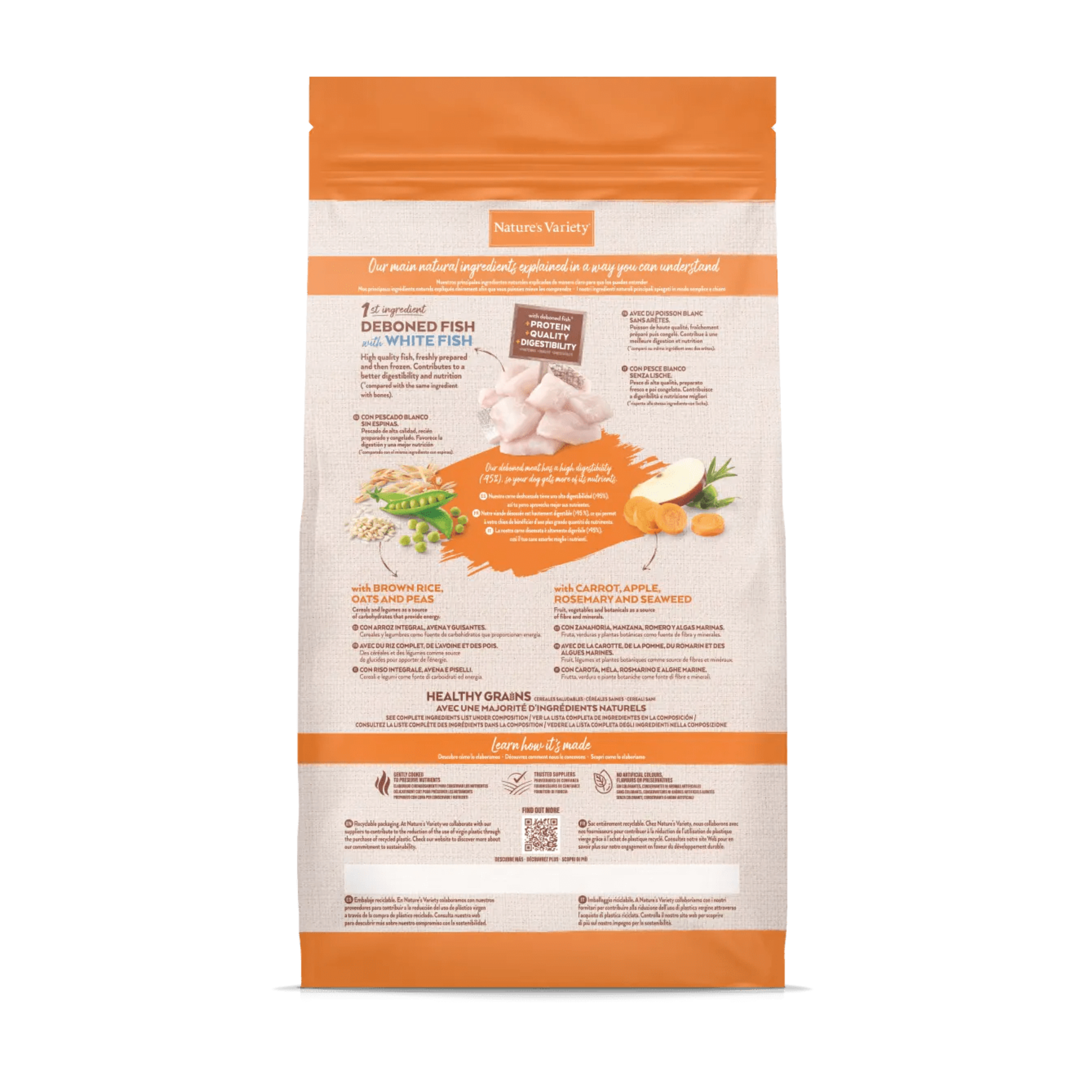 Croquettes pour Chien Adulte Céréales Saines Medium/Maxi - Nature's Variety
