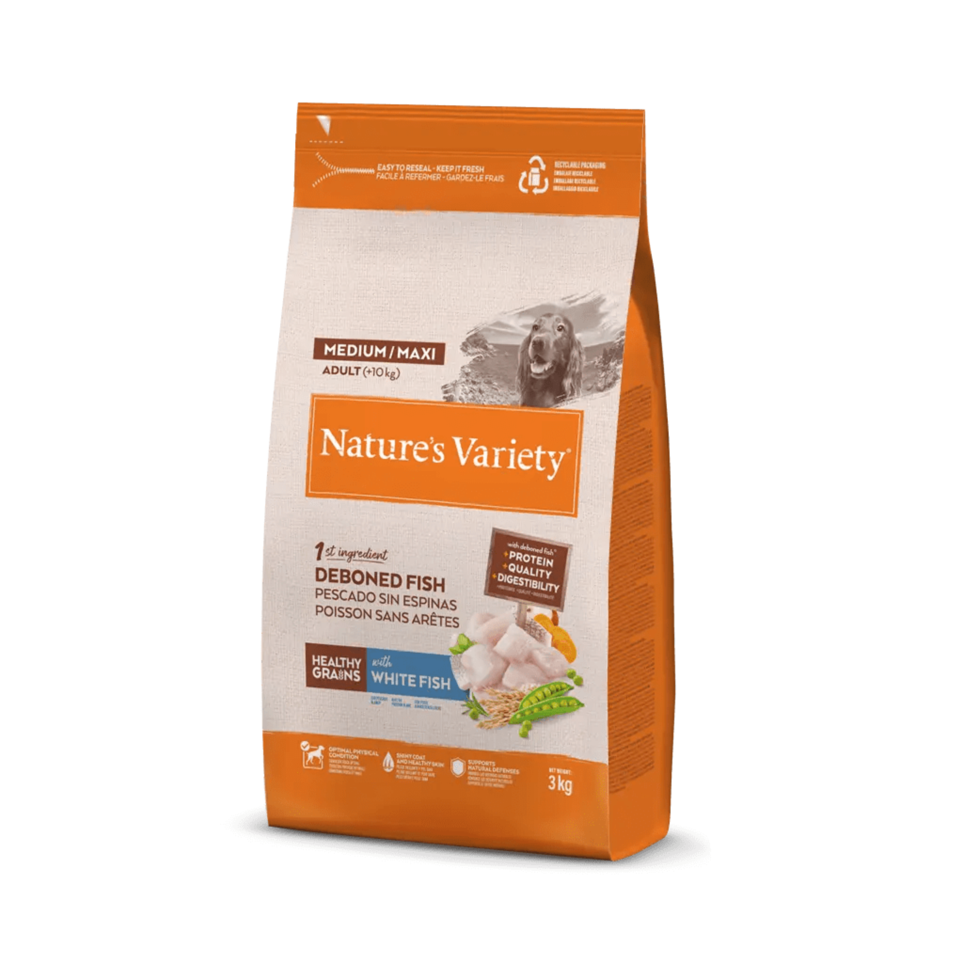 Croquettes pour Chien Adulte Céréales Saines Medium/Maxi - Nature's Variety
