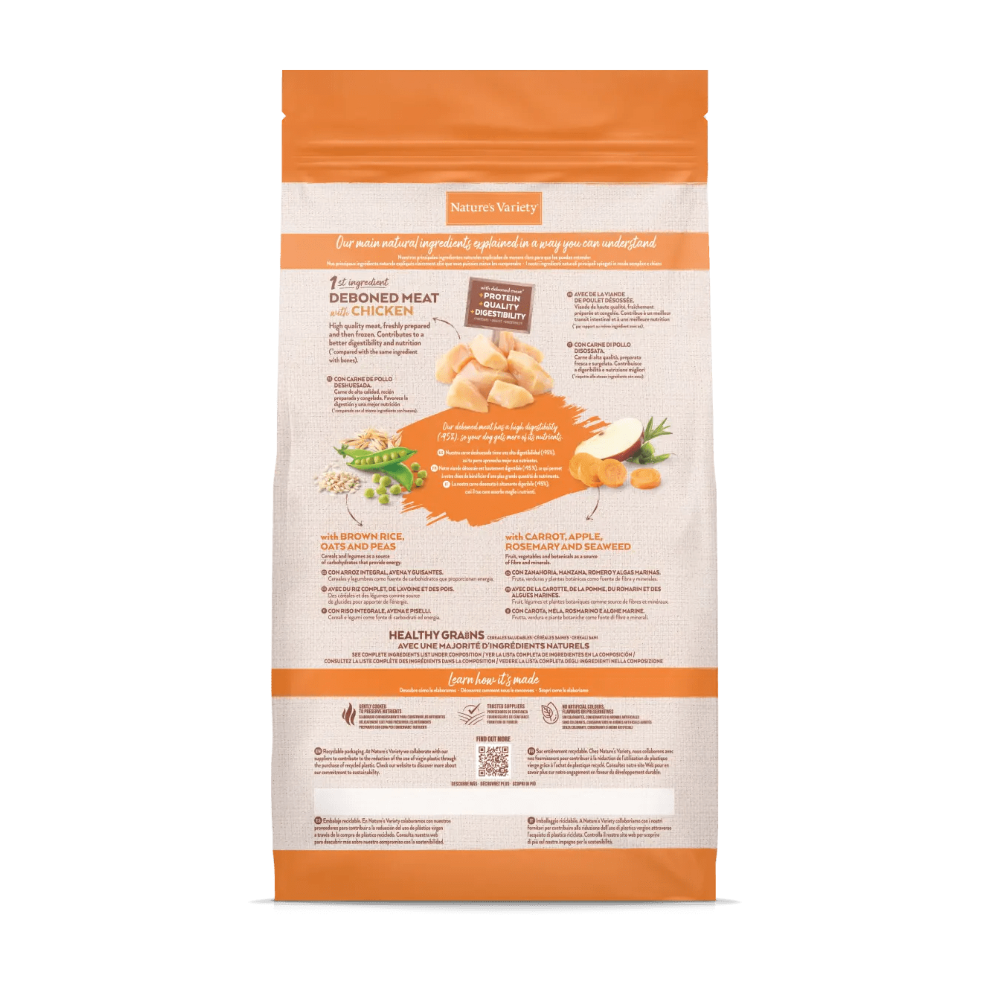 Croquettes pour Chien Adulte Céréales Saines Medium/Maxi - Nature's Variety
