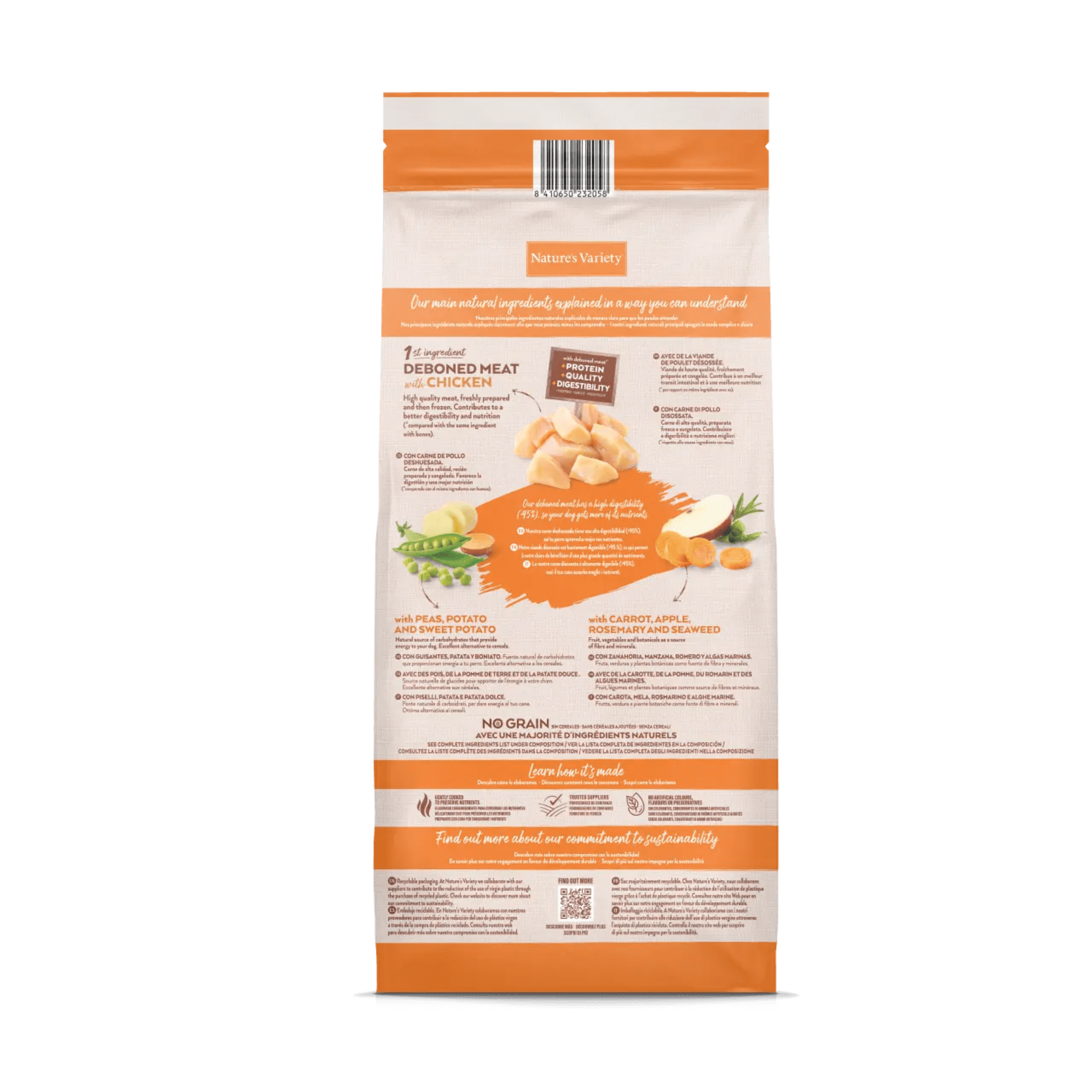 Croquettes pour Chien Adulte sans Céréales Medium/Maxi - Nature's Variety