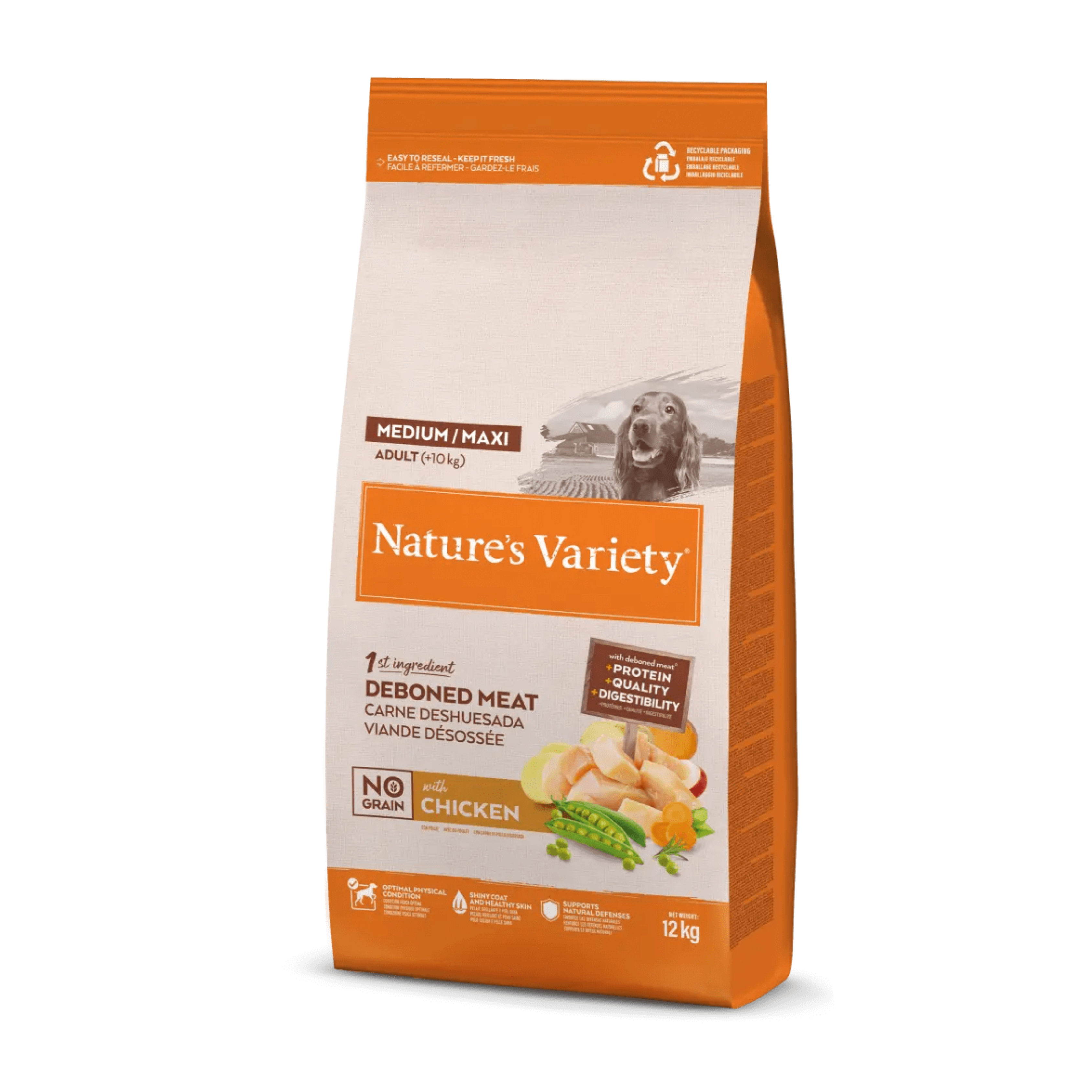 Croquettes pour Chien Adulte sans Céréales Medium/Maxi - Nature's Variety