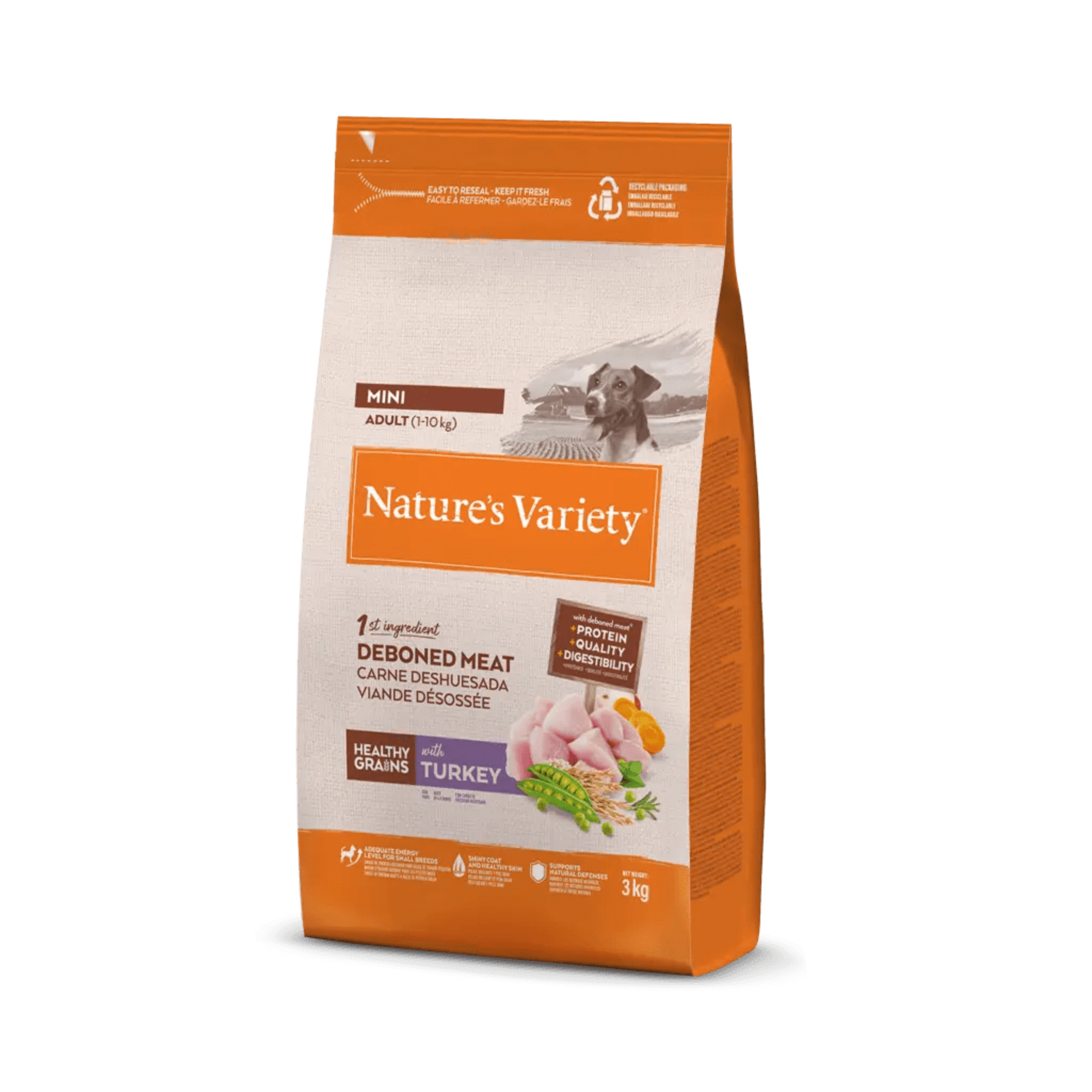 Croquettes pour Chien Adulte Céréales Saines Mini - Nature's Variety
