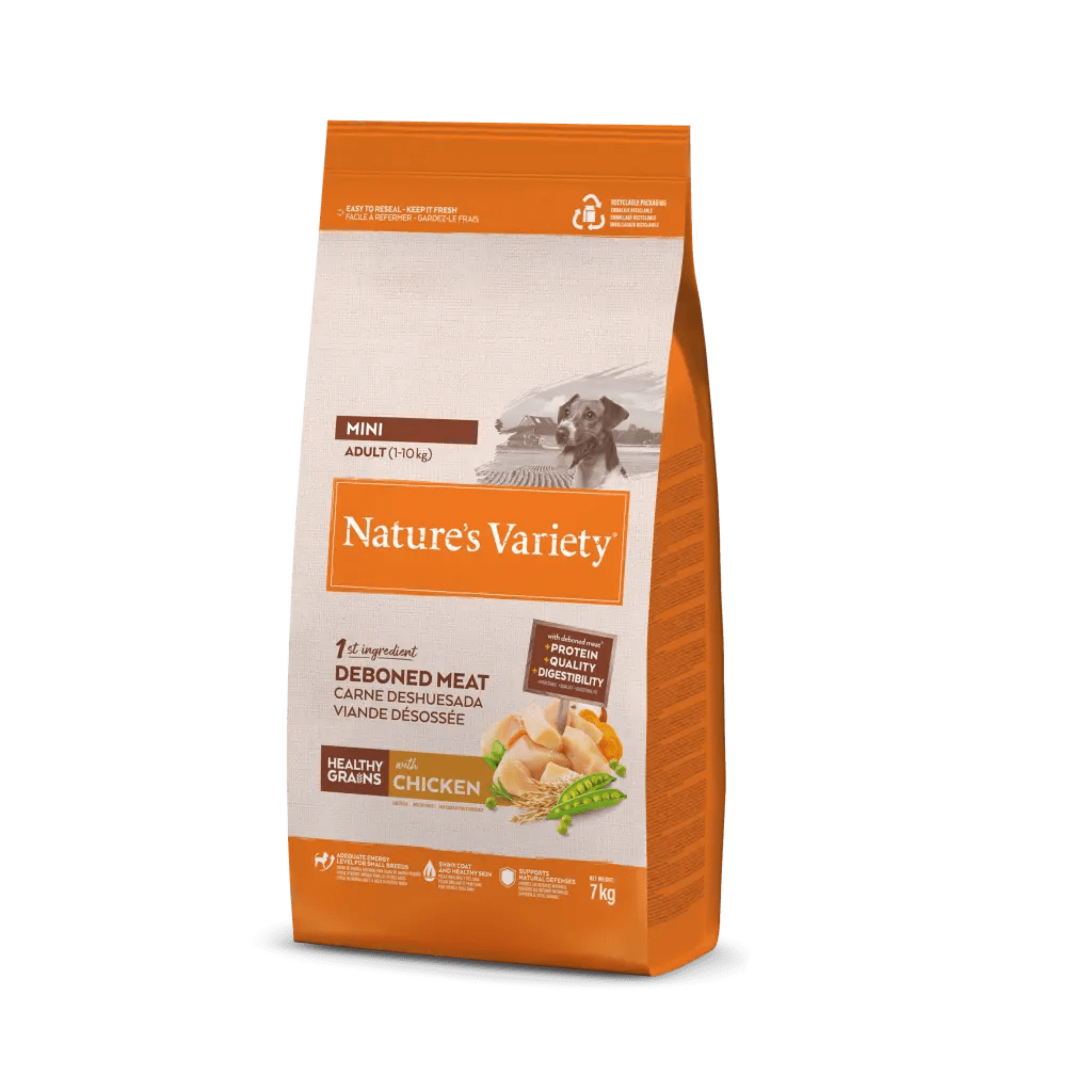 Croquettes pour Chien Adulte Céréales Saines Mini - Nature's Variety