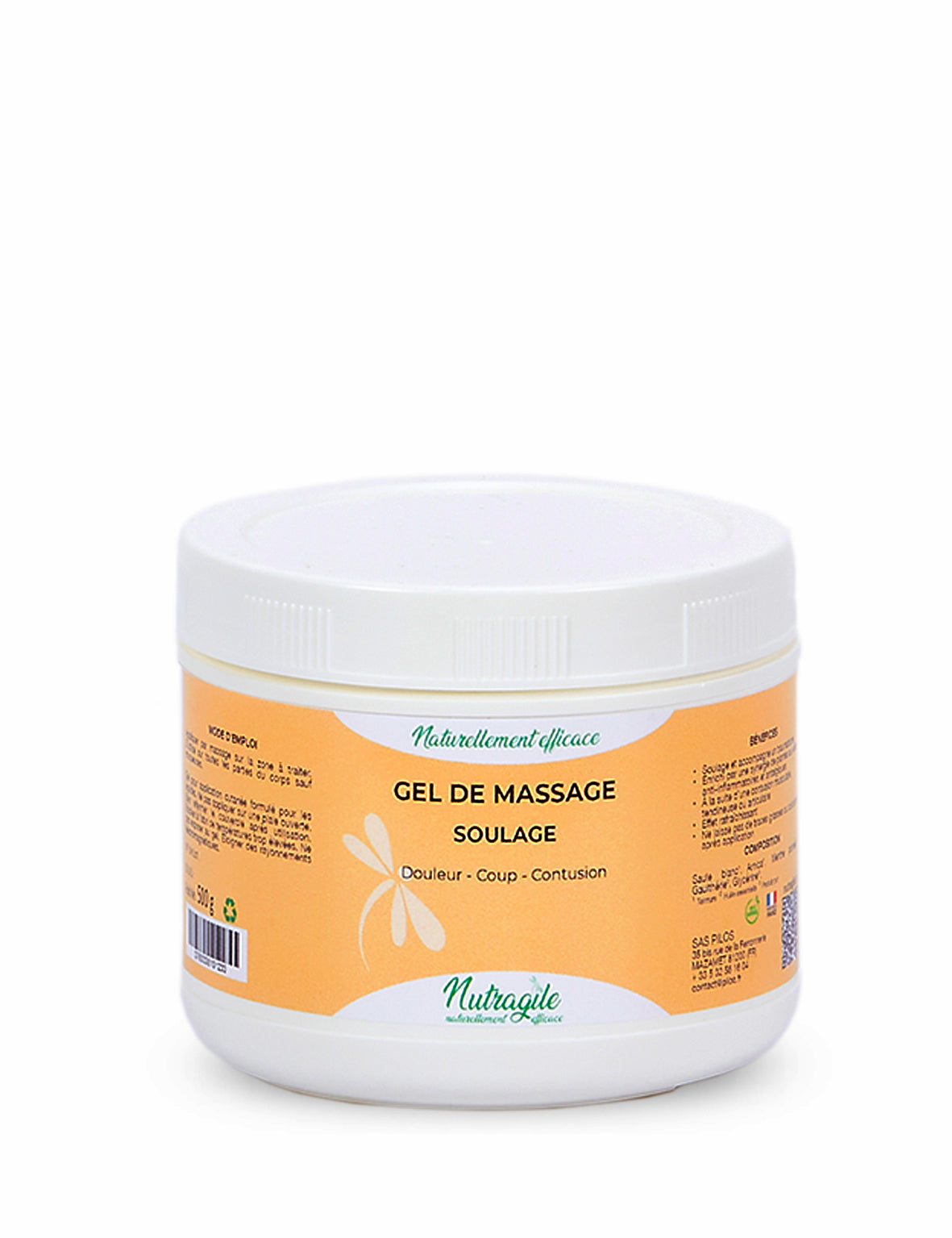 GEL-SOULAGE DOULEUR COUP CONTUSION NUTRAGILE 0,5KG