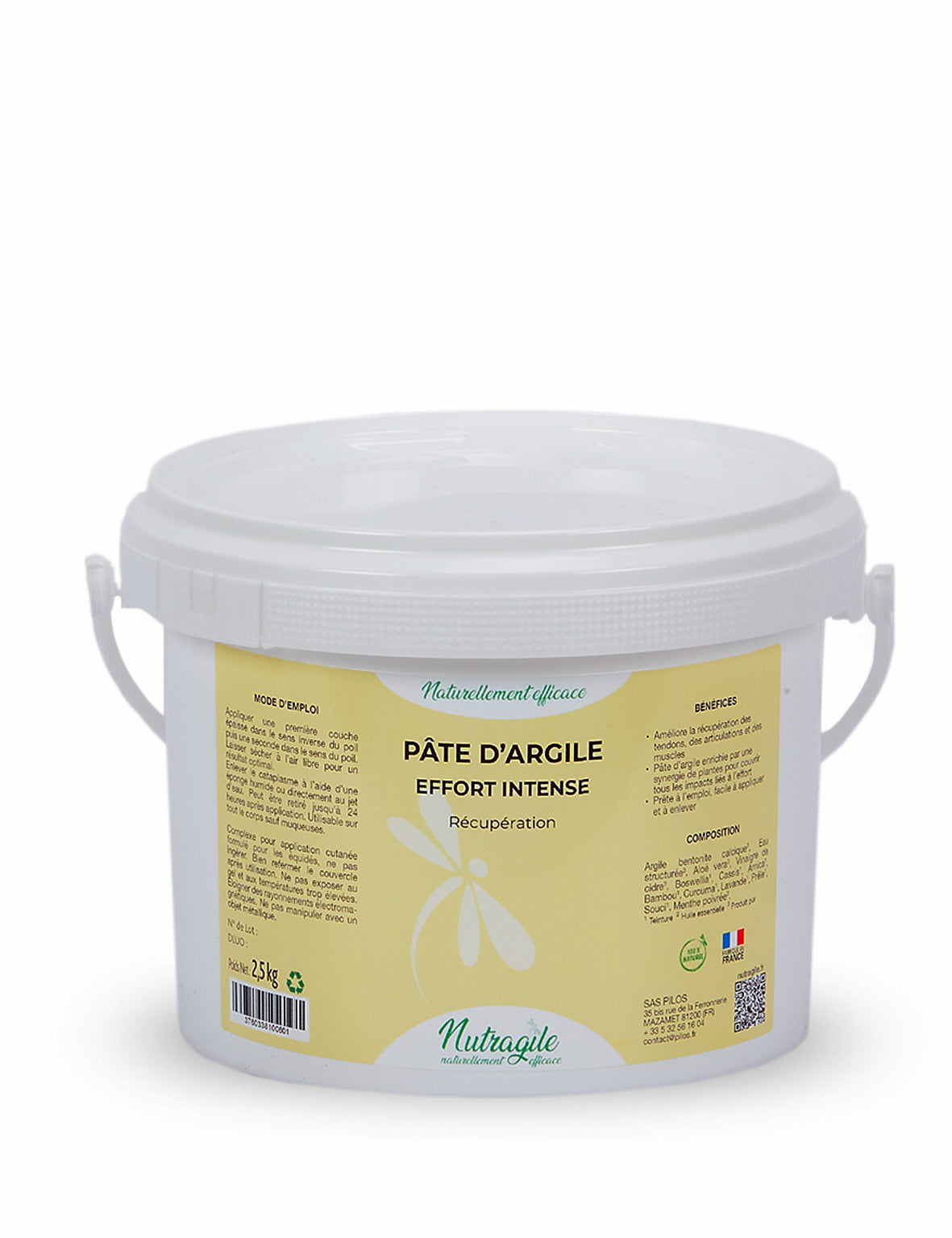 PATE D'ARGILE EFFORT INTENSE NUTRAGILE 1,5KG