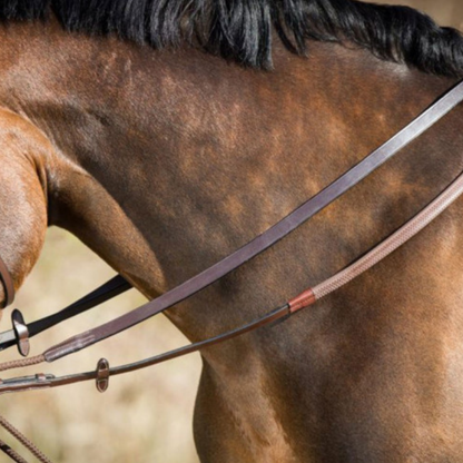 Rênes Allemandes Cuir/Corde - Hfi